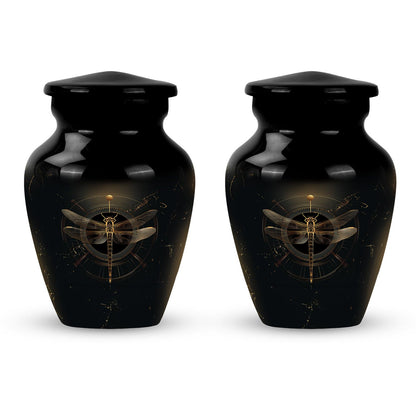 Personalized Dragonfly Cremation Urn for Human Ashes - 10-inch, 200 cu in - Yatskia