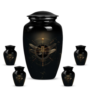 Large Urn With 4 Keepsake Urn