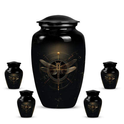 Personalized Dragonfly Cremation Urn for Human Ashes - 10-inch, 200 cu in - Yatskia