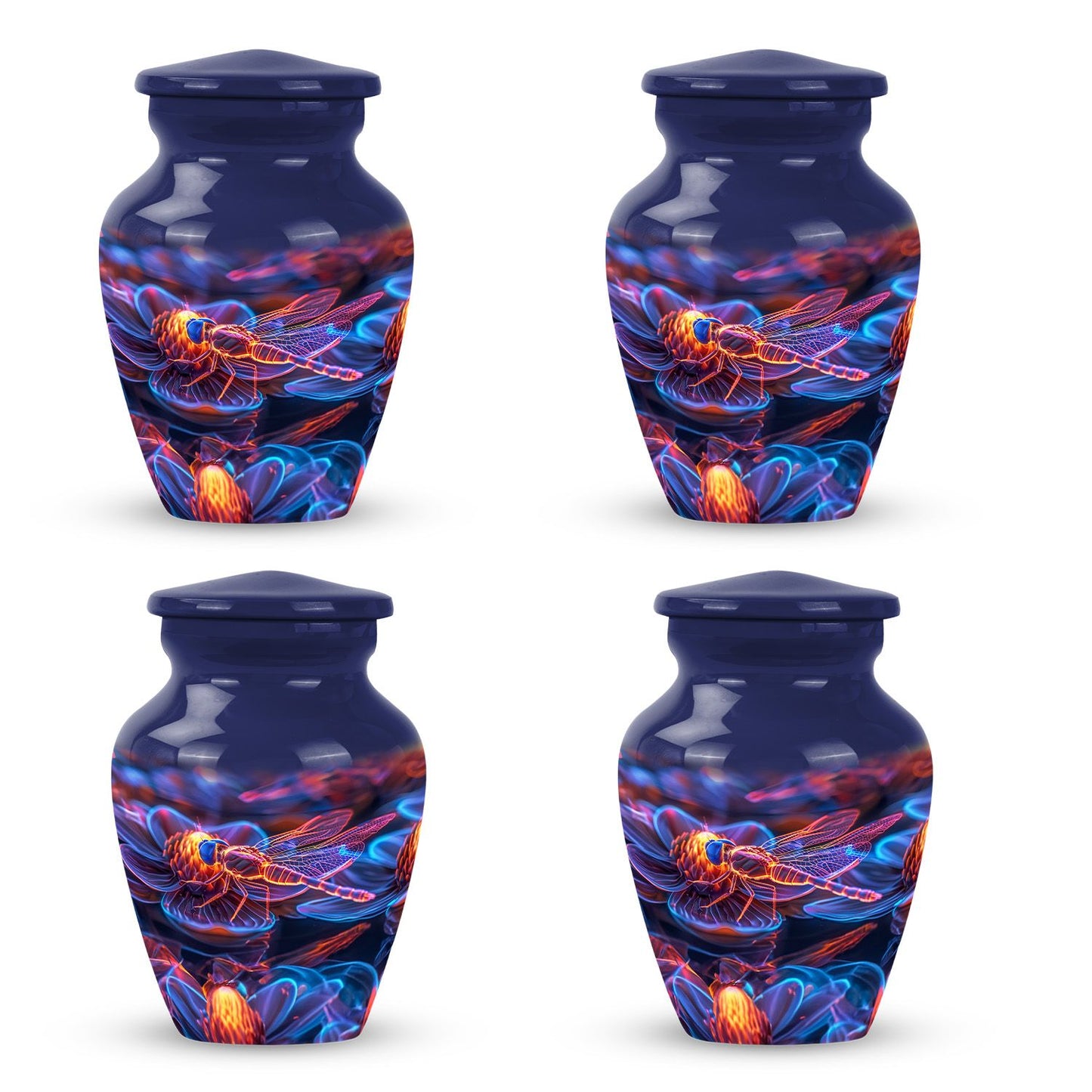 Personalized Dragonfly Memorial Urn for Human Ashes - 10-inch, 200 cu in - Yatskia