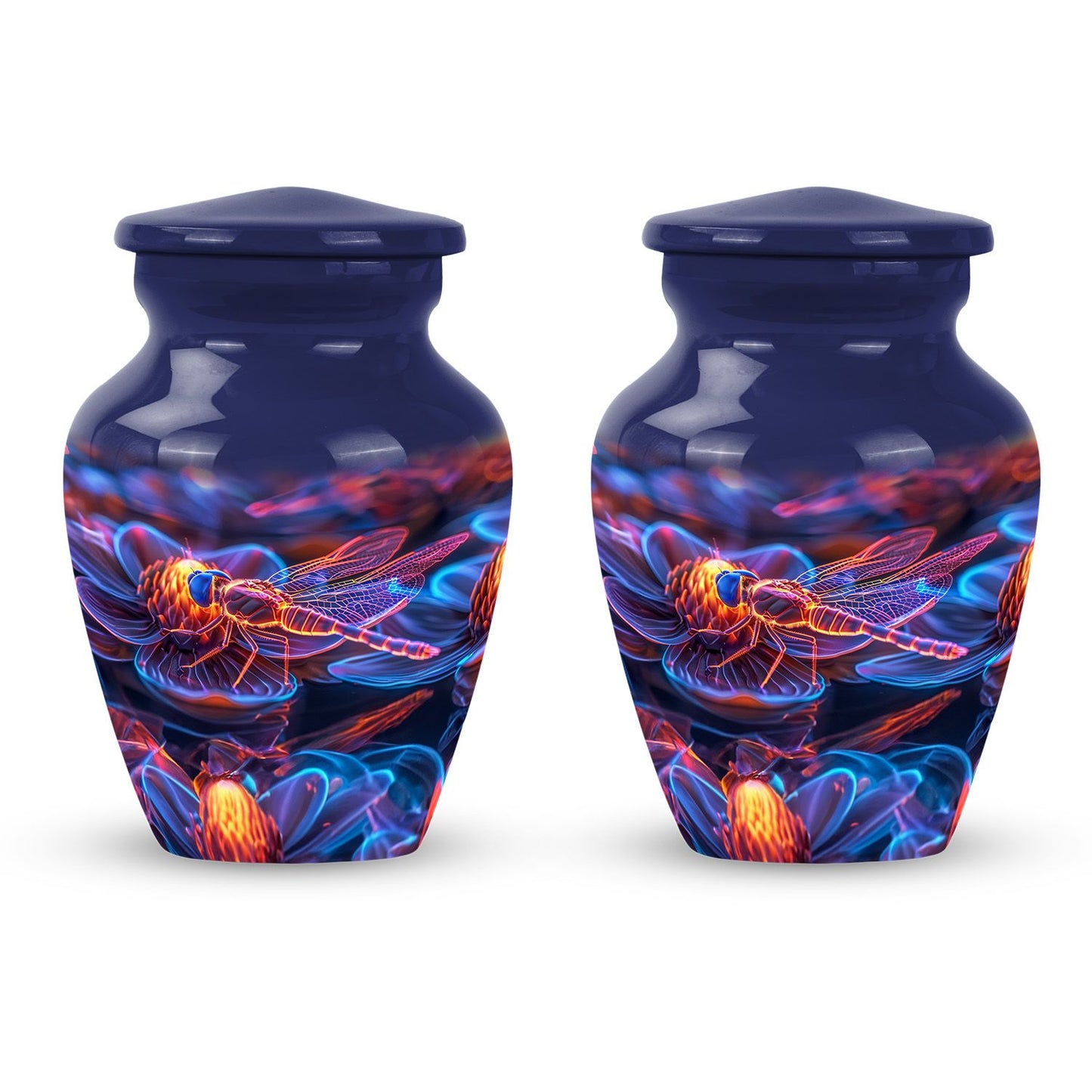 Personalized Dragonfly Memorial Urn for Human Ashes - 10-inch, 200 cu in - Yatskia