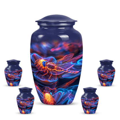Personalized Dragonfly Memorial Urn for Human Ashes - 10-inch, 200 cu in - Yatskia