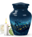 Zebra Metal Urns For Human Ashes Funeral, Ashes Cremation Urn