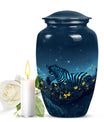 Zebra Metal Urns For Human Ashes Funeral, Ashes Cremation Urn