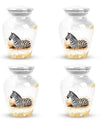 Zebra Double Urns Large Funeral, Ashes Urn For Ashes