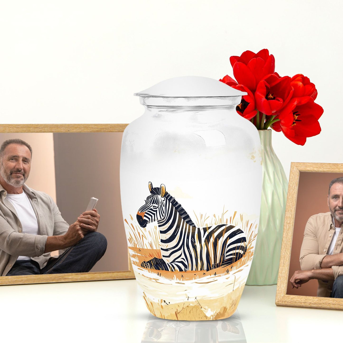  zebra urn