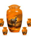 Zebra Urn for Adult Human Ashes.
