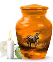 Zebra Urn for Adult Human Ashes.