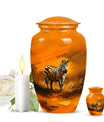 Zebra Urn for Adult Human Ashes.