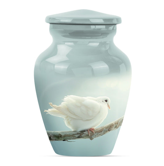 Personalized Bird Memorial Urn for Human Ashes - 10-inch, 200 cu in - Yatskia