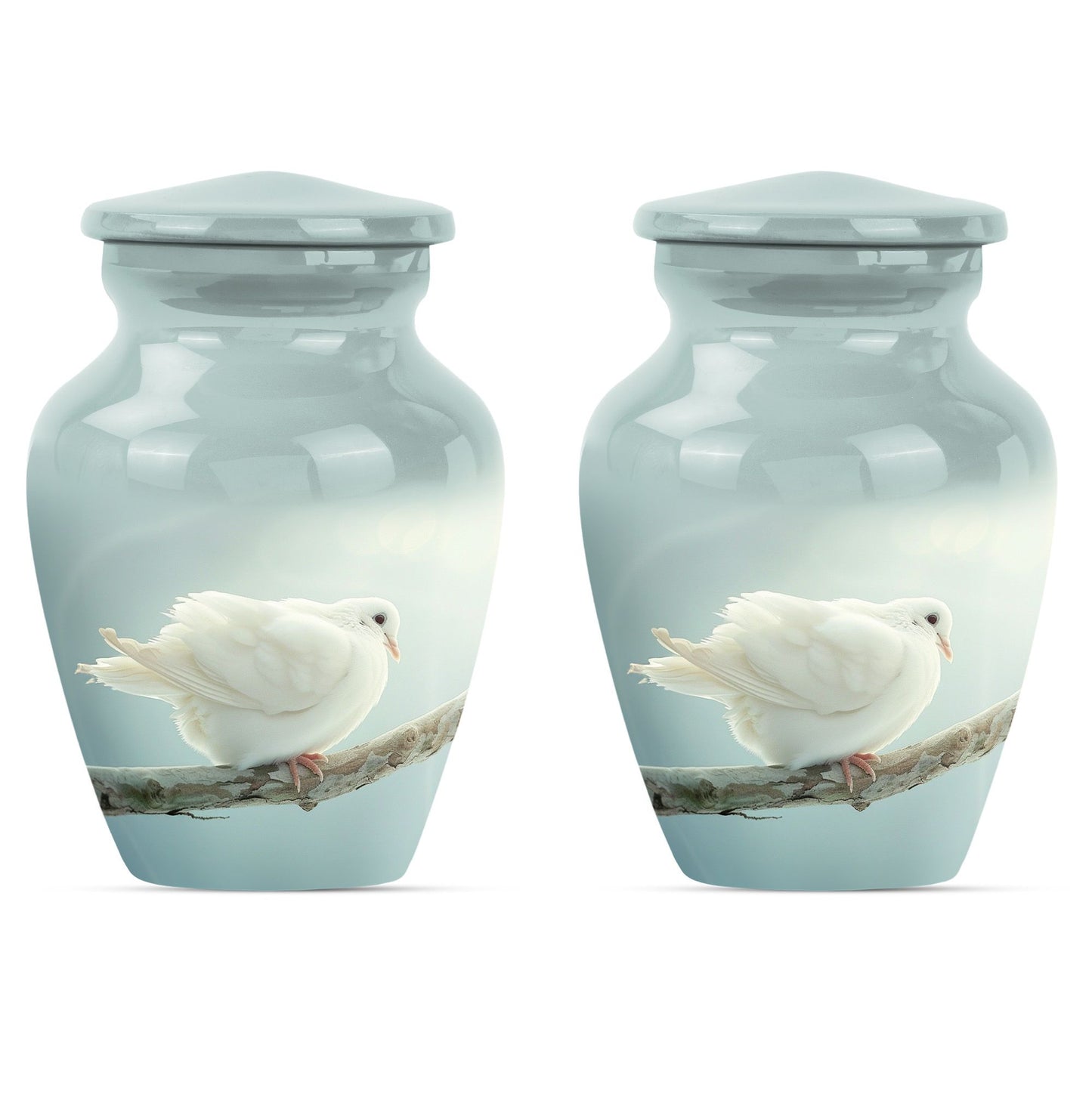 Personalized Bird Memorial Urn for Human Ashes - 10-inch, 200 cu in - Yatskia
