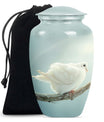 Dove Personalized Urn Funeral, Ashes Memorial Urn