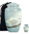 Dove Personalized Urn Funeral, Ashes Memorial Urn