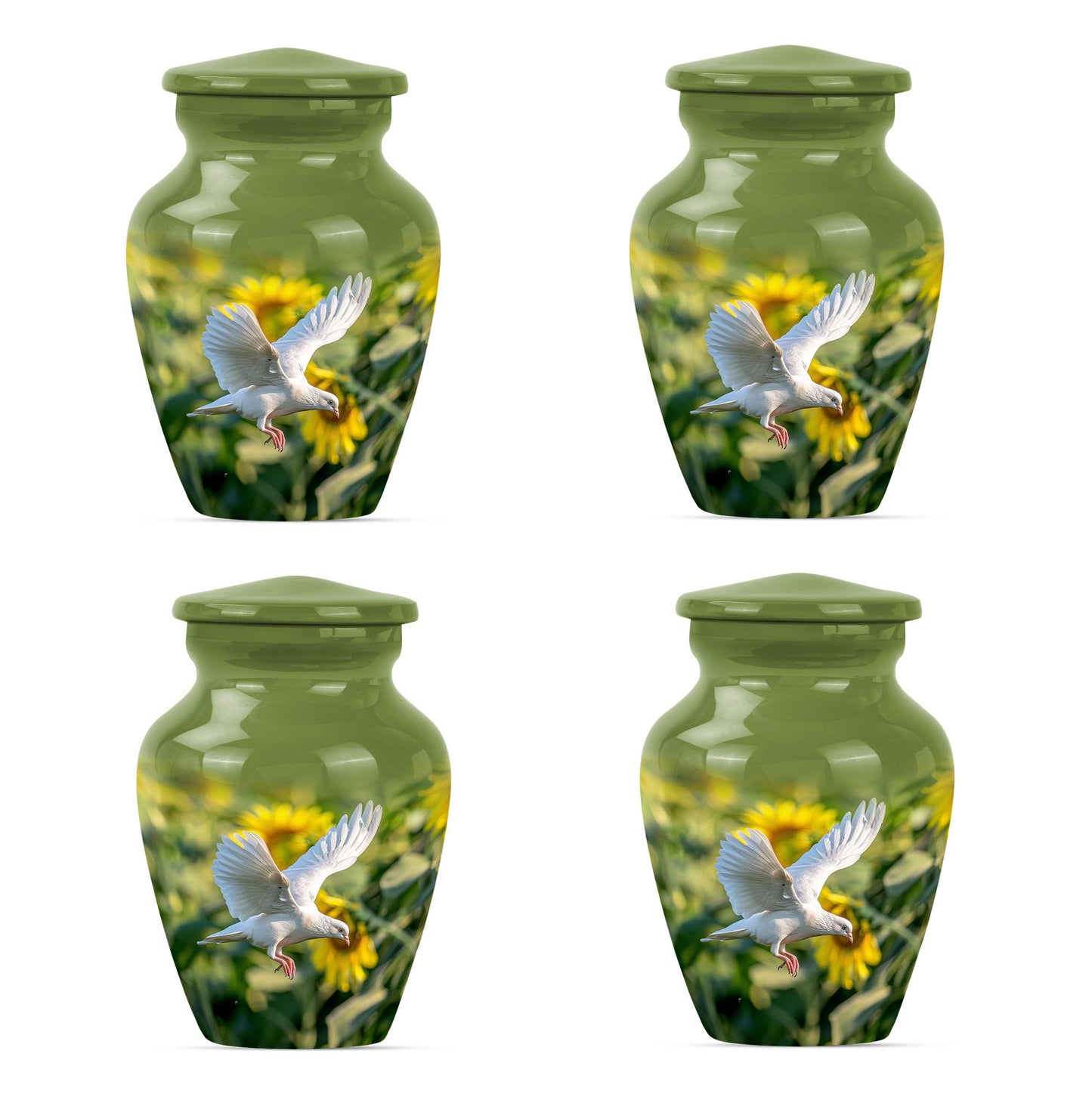 Personalized Bird Cremation Urn for Human Ashes - 10-inch, 200 cu in - Yatskia