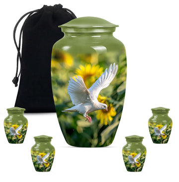 Large Urn with 4 Small Urn