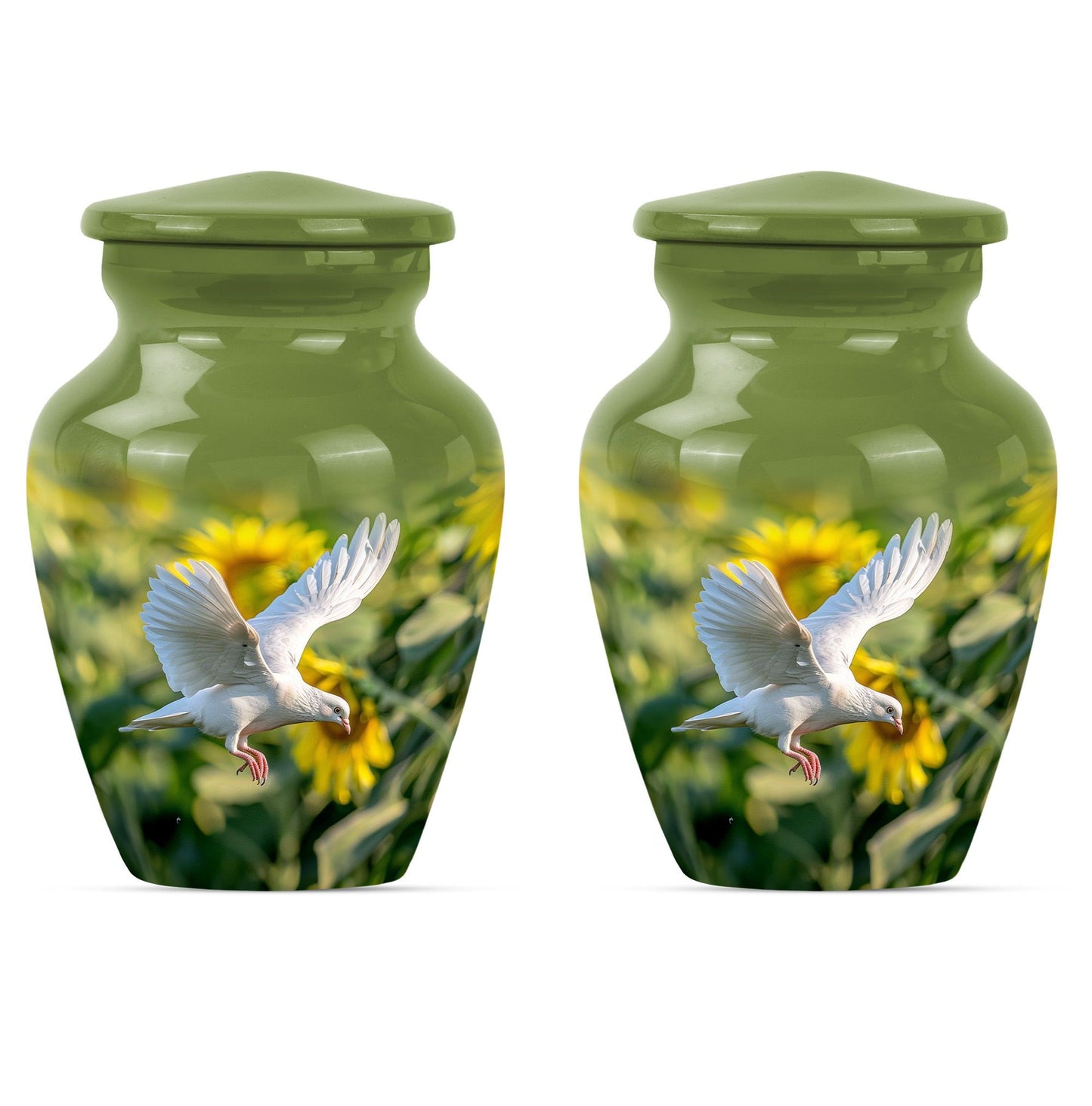 10 inch dove memorial urn.