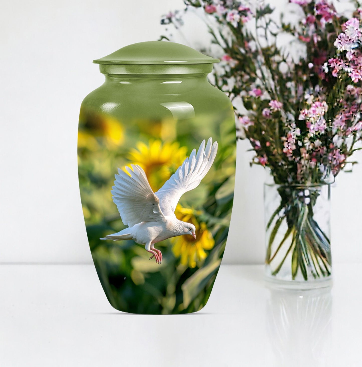 10 inch dove memorial urn.