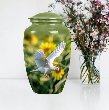10 inch dove memorial urn.
