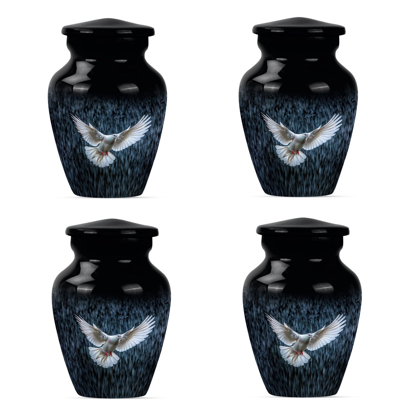 classic dove urn for cremation funeral.