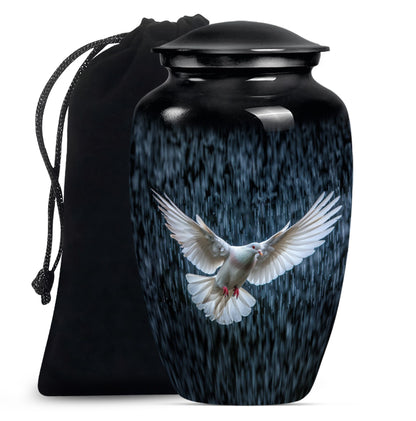 Personalized Bird Cremation Urn for Human Ashes - 10-inch, 200 cu in - Yatskia