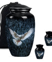 classic dove urn for cremation funeral.