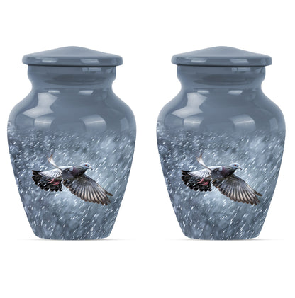 Personalized Dove Cremation Urn for Mom - 10-inch, 200 cu in - Yatskia
