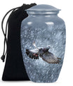  dove urn, classic funeral burial urn with personalized