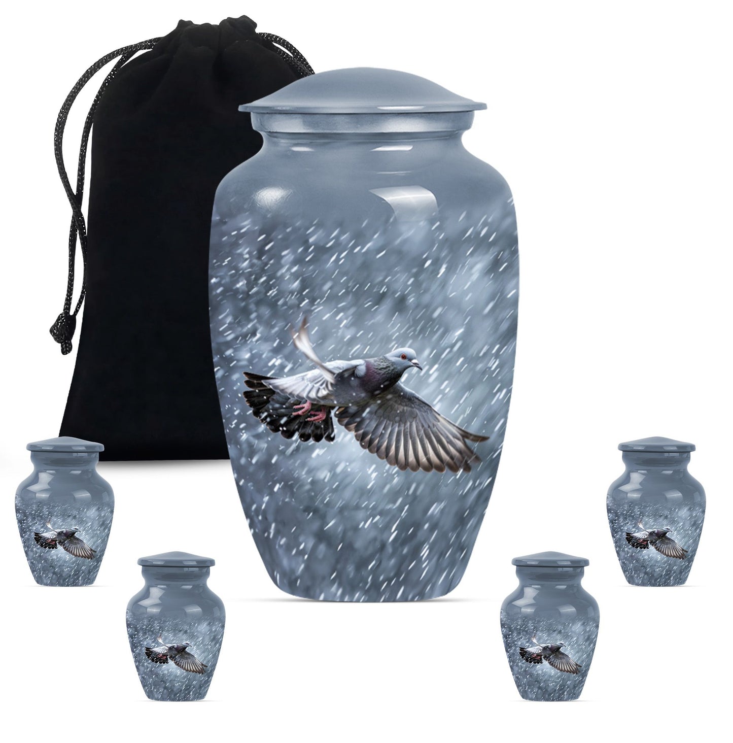  dove urn, classic funeral burial urn with personalized