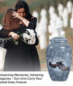  dove urn, classic funeral burial urn with personalized