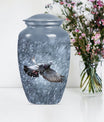 dove urn, classic funeral burial urn with personalized