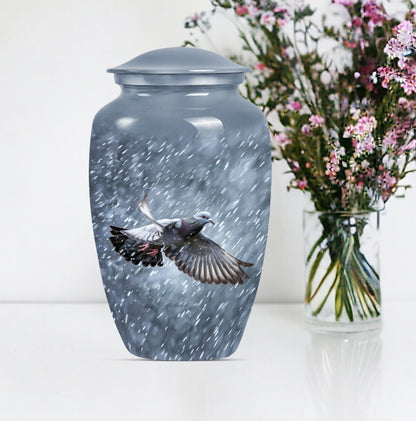  dove urn, classic funeral burial urn with personalized