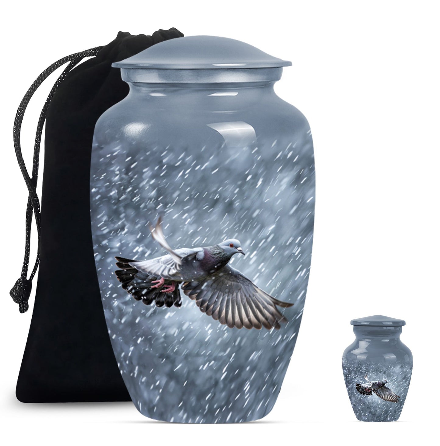  dove urn, classic funeral burial urn with personalized