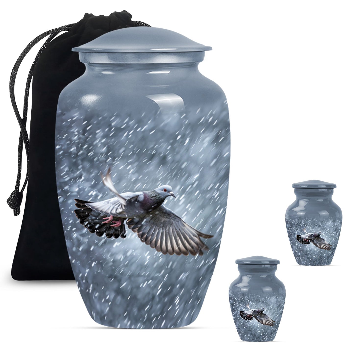  dove urn, classic funeral burial urn with personalized