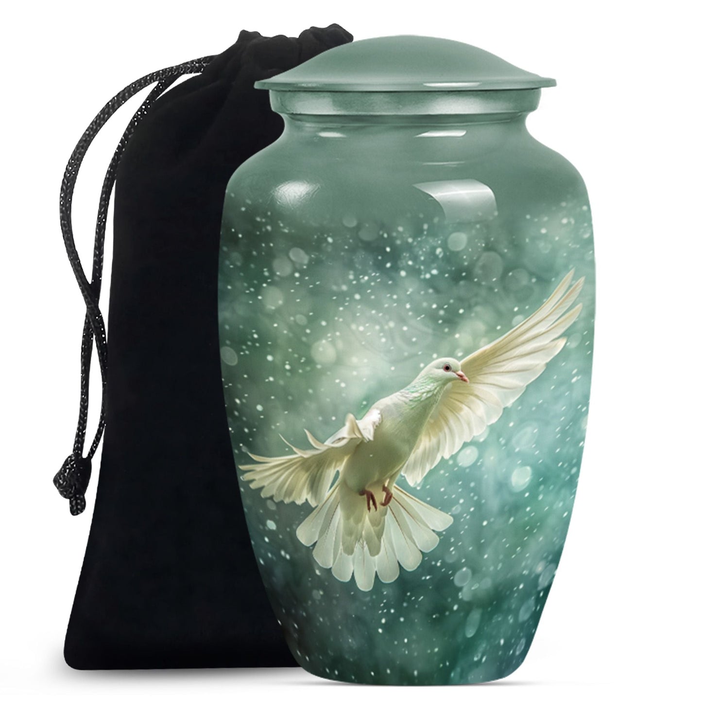 Personalized Deer Cremation Urn for Human Ashes - 10-inch, 200 cu in - Yatskia