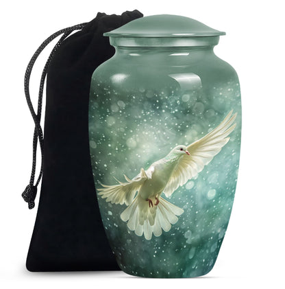Personalized Deer Cremation Urn for Human Ashes - 10-inch, 200 cu in - Yatskia