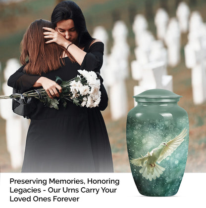 Personalized Deer Cremation Urn for Human Ashes - 10-inch, 200 cu in - Yatskia