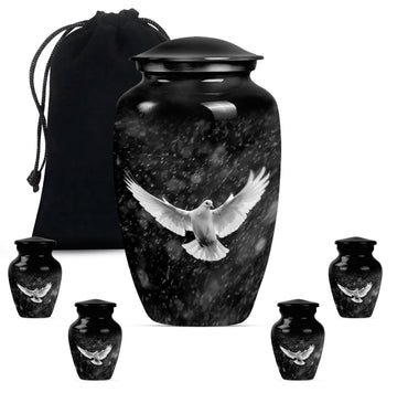 Large Urn with 4 Small Urn