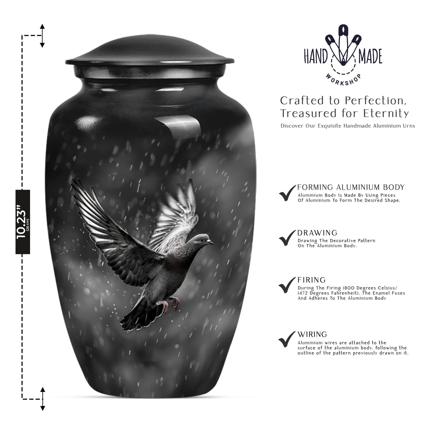 dove urn for cremation ashes