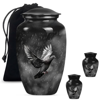 Large Urn with 2 Mini Urn