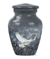 10-inch aluminium dove urn.