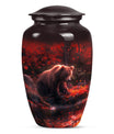 Classic 10-inch aluminium Large Bear Urn for cremation ashes