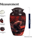 Classic 10-inch aluminium Large Bear Urn for cremation ashes