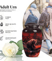 Classic 10-inch aluminium Large Bear Urn for cremation ashes