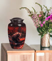 Classic 10-inch aluminium Large Bear Urn for cremation ashes