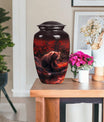 Classic 10-inch aluminium Large Bear Urn for cremation ashes