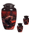 Classic 10-inch aluminium Large Bear Urn for cremation ashes