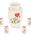 classic Elephant family urn for human ashes.