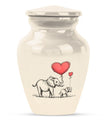 classic Elephant family urn for human ashes.