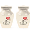 classic Elephant family urn for human ashes.