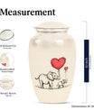 classic Elephant family urn for human ashes.